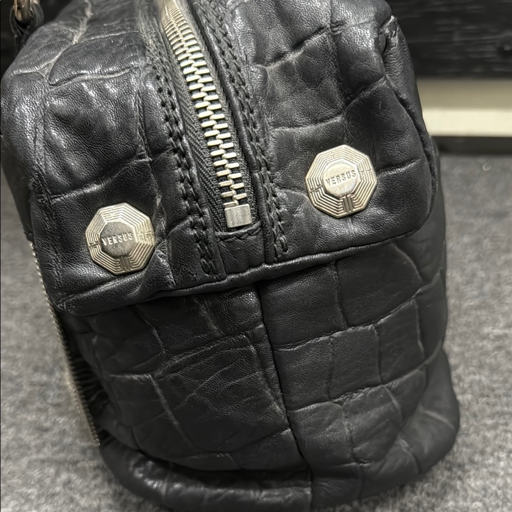 Versus Versace Black Fringe Handbag - Picture 5 of 10